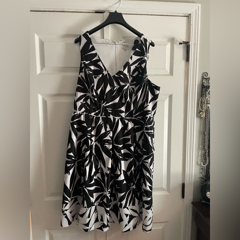 Black and White floral dress
